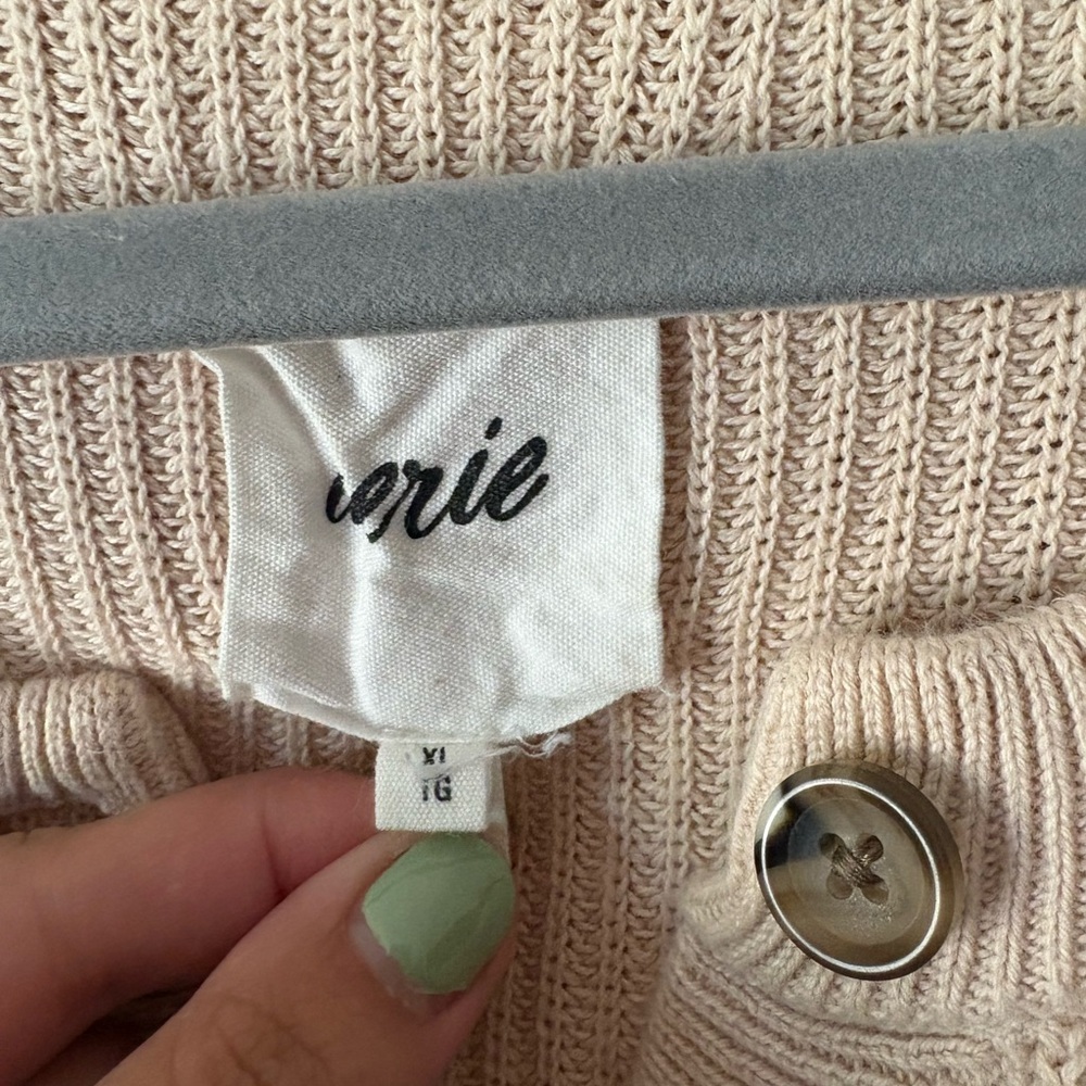 Aerie Cream Henley Sweater - Picture 2 of 2